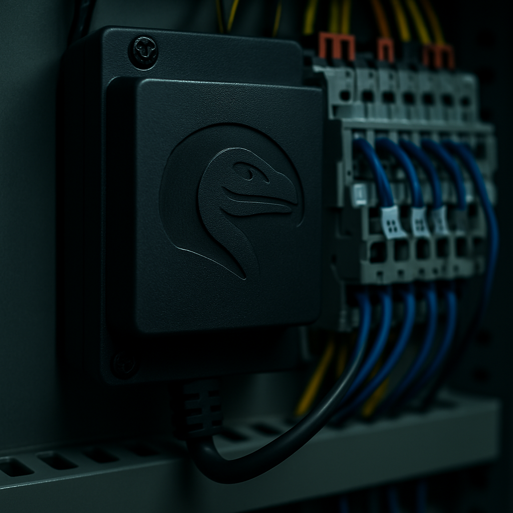 Raptor instalado en tablero industrial